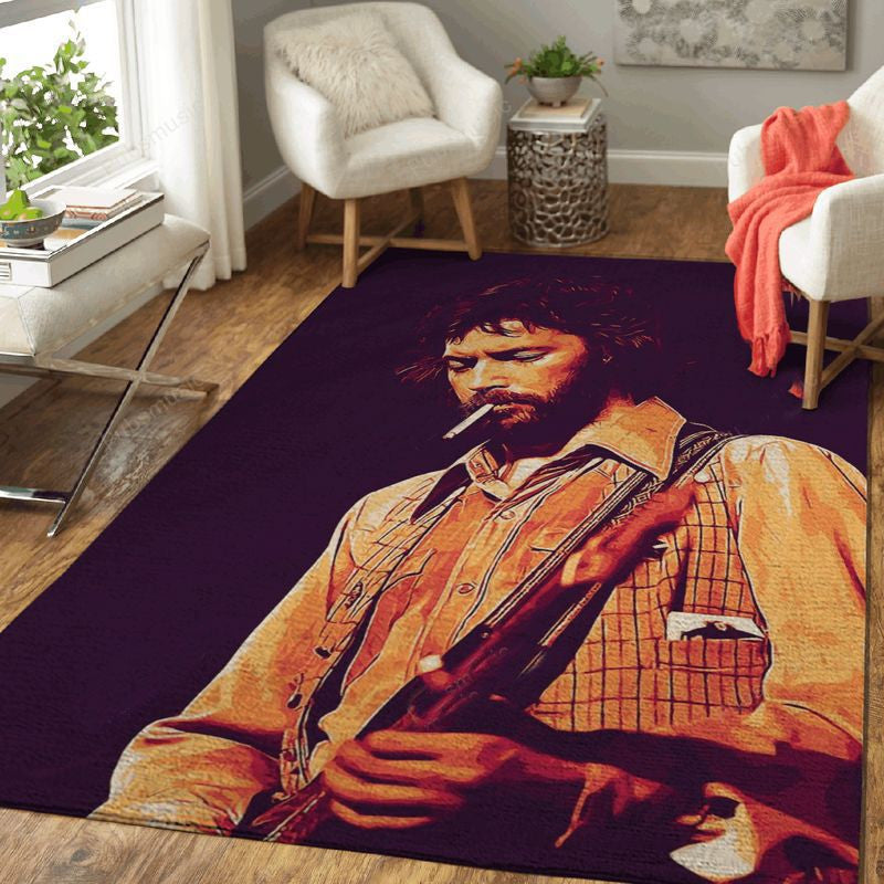 Music Clapton Guitarist Eric Clapton Art Teppich, Teppiche - Outdoor Teppich, Teppich Wohnzimmer, Küchenteppich, Kinderzimmer, Modern