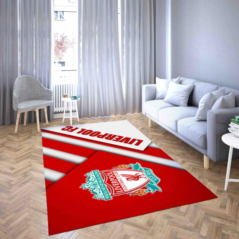 Fc Liverpool Logo Premier League Fußballverein 3 Teppich, Teppiche - Outdoor Teppich, Teppich Wohnzimmer, Küchenteppich, Kinderzimmer, Modern