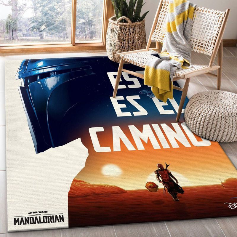 Mandalorian Baby Yoda Star Wars 5 Teppich, Teppiche - Outdoor Teppich, Teppich Wohnzimmer, Küchenteppich, Kinderzimmer, Modern