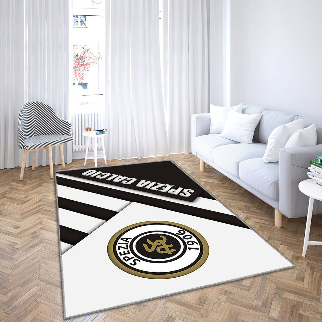Spezia Calcio Material Design Teppich, Teppiche - Italienischer Fußballverein Outdoor Teppich, Teppich Wohnzimmer, Küchenteppich, Kinderzimmer, Modern