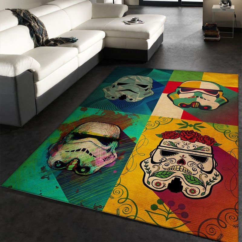 Muerte Squad Stormtrooper Star War Pop Art Teppich, Teppiche - Outdoor Teppich, Teppich Wohnzimmer, Küchenteppich, Kinderzimmer, Modern