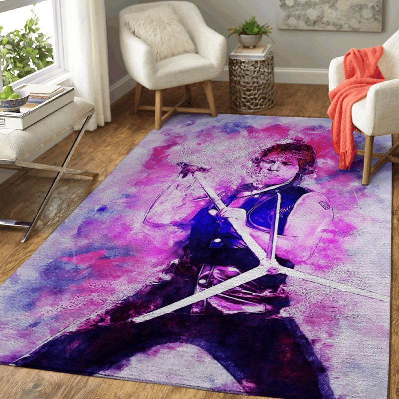 Jon Bon Jovi American Rock Band Pop Art For Bon Jovi Fans Teppich, Teppiche - Outdoor Teppich, Teppich Wohnzimmer, Küchenteppich, Kinderzimmer, Modern