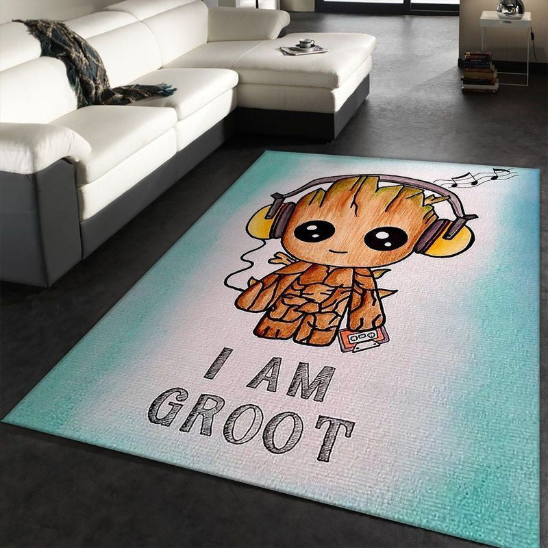 Baby Groot Guardians Of The Galaxy Marvel Movies1001 Teppich, Teppiche - Outdoor Teppich, Teppich Wohnzimmer, Küchenteppich, Kinderzimmer, Modern