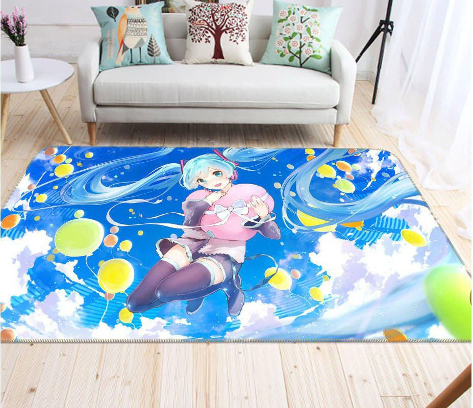 Hatsune Miku Anime 54 Teppich, Teppiche - Outdoor Teppich, Teppich Wohnzimmer, Küchenteppich, Kinderzimmer, Modern