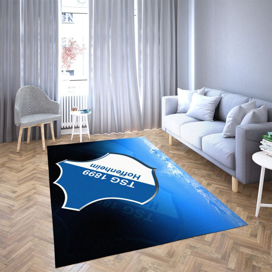 Hoffenheim LieblingsFußballverein 2 Teppich, Teppiche - Outdoor Teppich, Teppich Wohnzimmer, Küchenteppich, Kinderzimmer, Modern