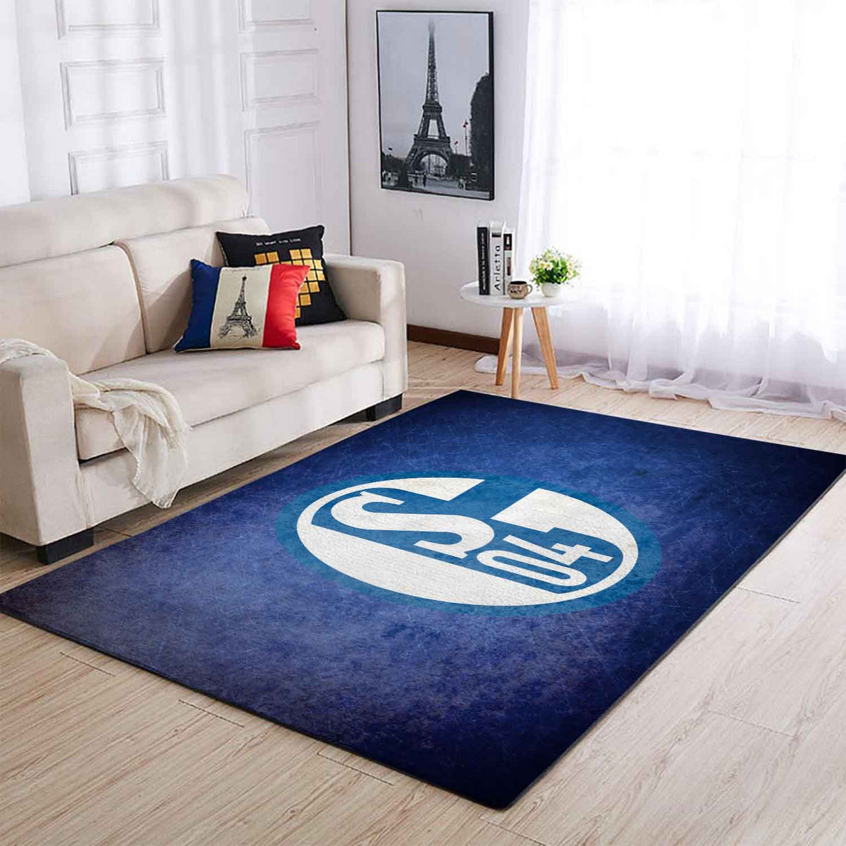 Fc Schalke 04 S0408 Teppich, Teppiche - Outdoor Teppich, Teppich Wohnzimmer, Küchenteppich, Kinderzimmer, Modern