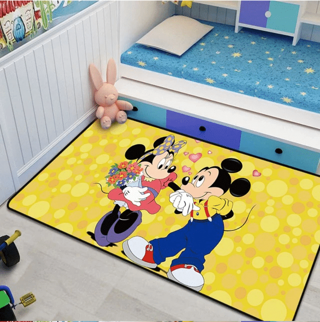 Disney Mickey Minnie Mouse 48 Teppich, Teppiche - Outdoor Teppich, Teppich Wohnzimmer, Küchenteppich, Kinderzimmer, Modern