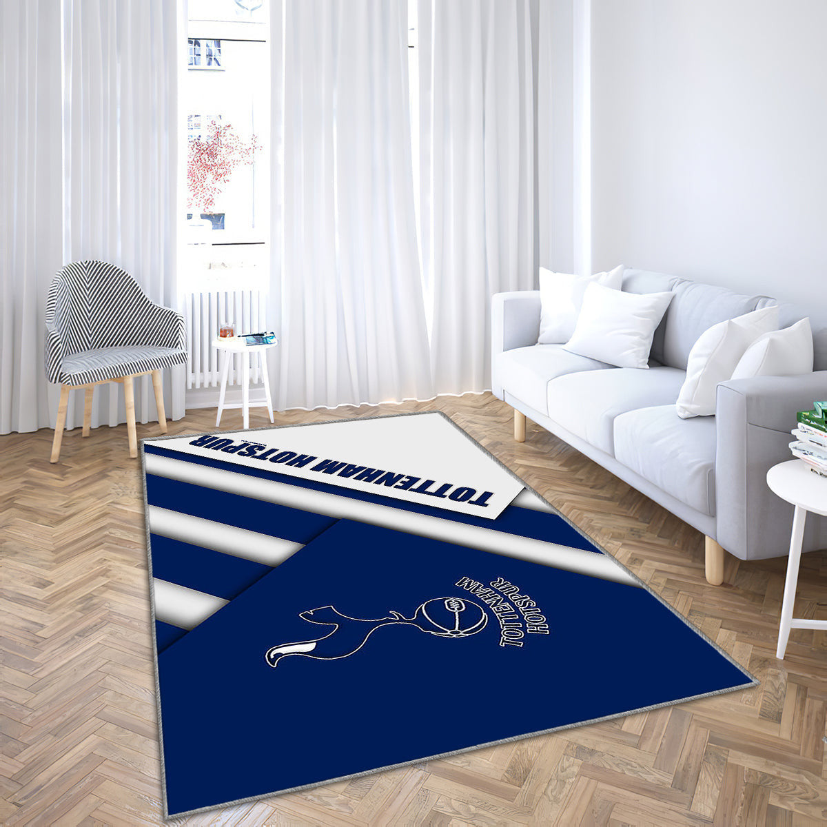 Tottenham Hotspur FC Teppich, Teppiche - Logo-Materialdesign Outdoor-Teppich, Wohnzimmerteppich, Küchenteppich, Kinderzimmer, Modern
