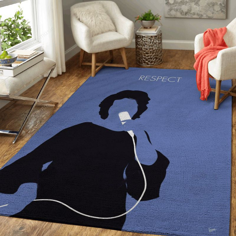 My Aretha Franklin Minimal Music Artwork Minimal Music Artworks Art Teppich, Teppiche - Outdoor Teppich, Teppich Wohnzimmer, Küchenteppich, Kinderzimmer, Modern