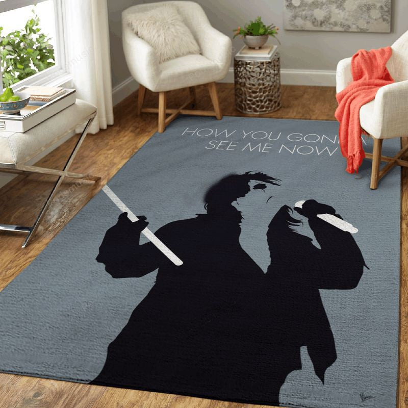 My Alice Cooper Minimal Music Artwork Alice Coope Minimal Music Artworks Art Teppich, Teppiche - Outdoor Teppich, Teppich Wohnzimmer, Küchenteppich, Kinderzimmer, Modern