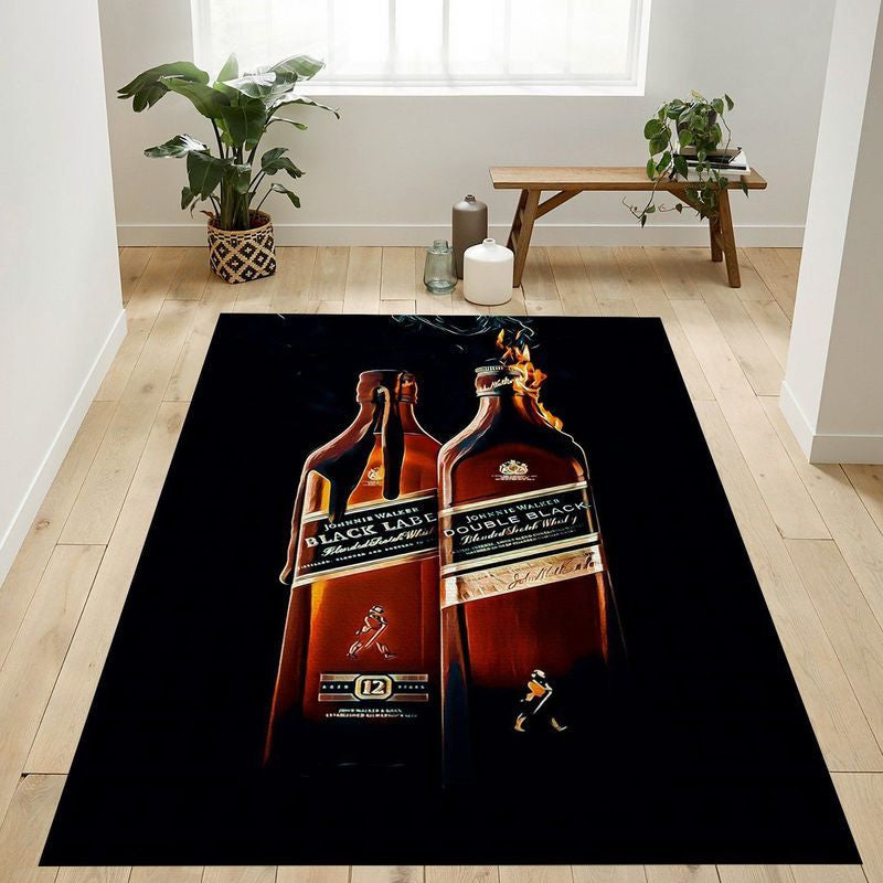 Johnnie Walker Black Label 6 Teppich, Teppiche - Outdoor Teppich, Teppich Wohnzimmer, Küchenteppich, Kinderzimmer, Modern