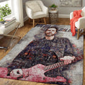 Paul Gilbert Wall Paint Music Wall Art Teppich, Teppiche - Outdoor Teppich, Teppich Wohnzimmer, Küchenteppich, Kinderzimmer, Modern