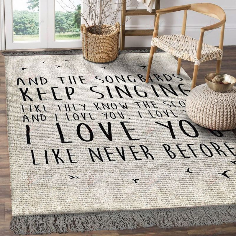 Fleetwood Mac Legend Rock Band Music Songbird Lyric Teppich, Teppiche - Outdoor Teppich, Teppich Wohnzimmer, Küchenteppich, Kinderzimmer, Modern