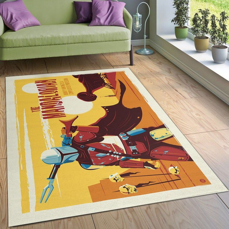 Mandalorian Star Wars 1 Teppich, Teppiche - Outdoor Teppich, Teppich Wohnzimmer, Küchenteppich, Kinderzimmer, Modern