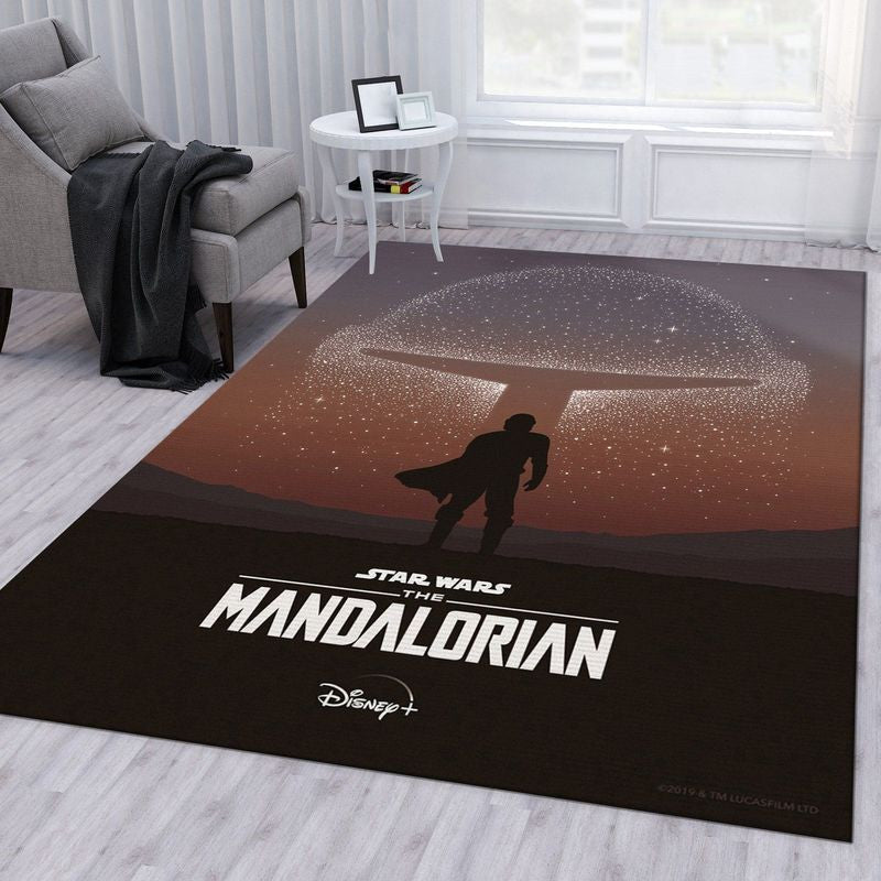 Mandalorian Baby Yoda Star Wars 55 Teppich, Teppiche - Outdoor Teppich, Teppich Wohnzimmer, Küchenteppich, Kinderzimmer, Modern