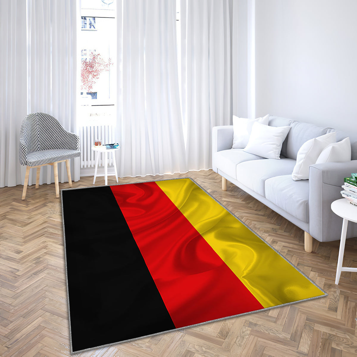 Deutschland-Flagge Teppich, Teppiche - Deutscher Outdoor-Teppich, Wohnzimmerteppich, Küchenteppich, Kinderzimmer, modern