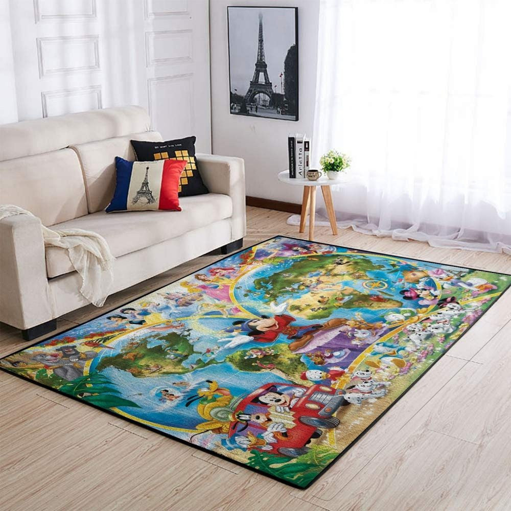 Disney Charaktere Teppich, Teppiche - Outdoor Teppich, Teppich Wohnzimmer, Küchenteppich, Kinderzimmer, Modern