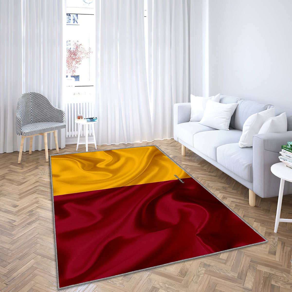 Rom-Flagge Seidentextur Teppich, Teppiche - Seidenfahne Outdoor-Teppich, Wohnzimmerteppich, Küchenteppich, Kinderzimmer, Modern