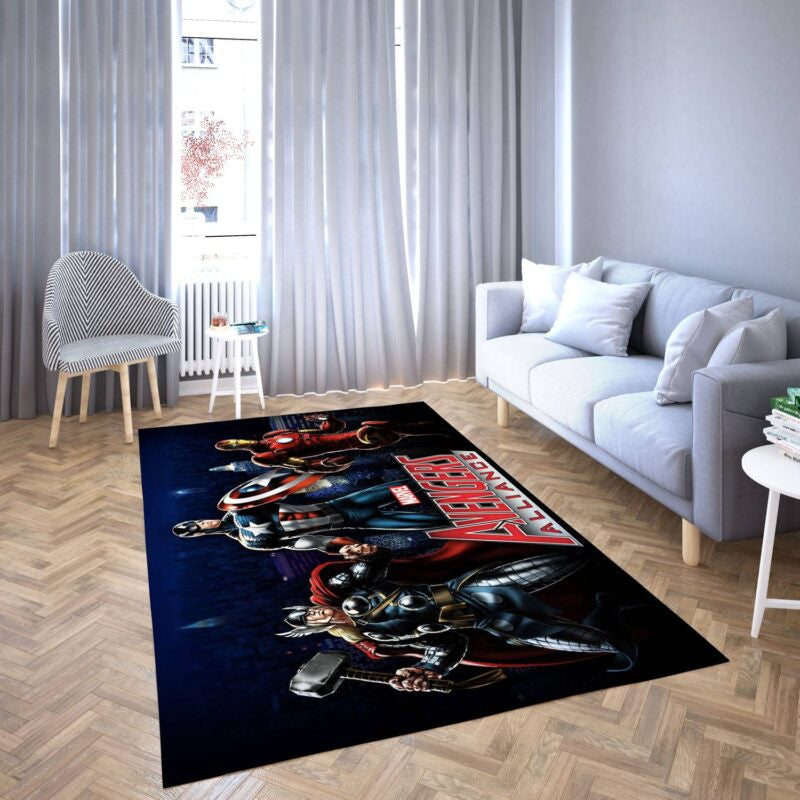 Marvel Avengers Alle Helden 46 Teppich, Teppiche - Outdoor Teppich, Teppich Wohnzimmer, Küchenteppich, Kinderzimmer, Modern