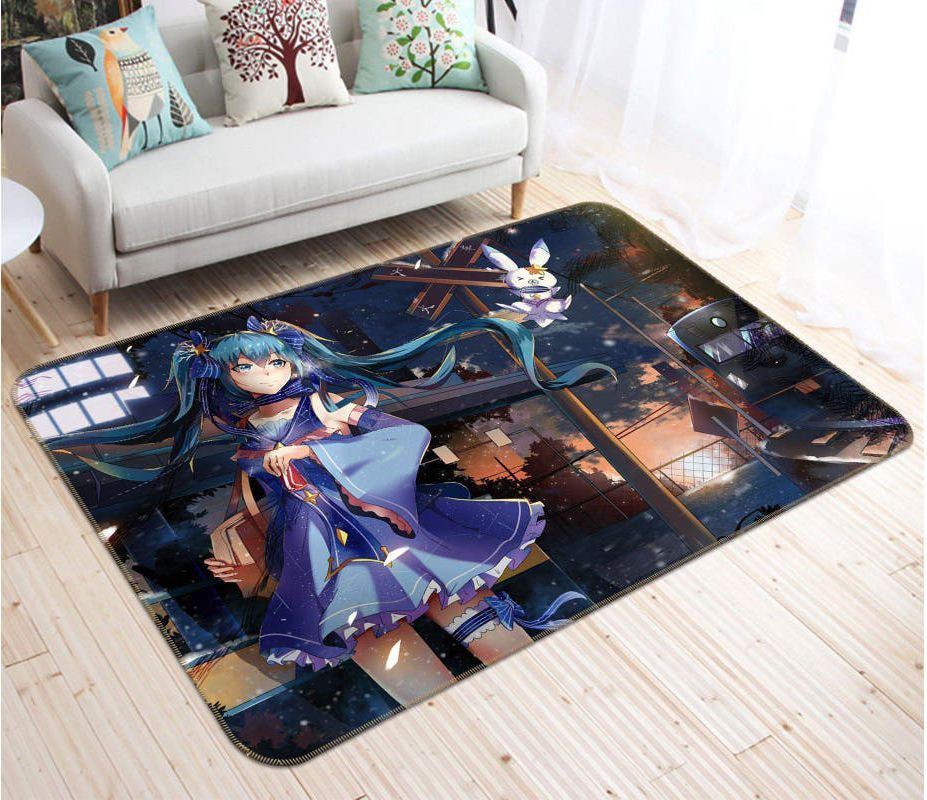 Hatsune Miku Anime 70 Teppich, Teppiche - Outdoor Teppich, Teppich Wohnzimmer, Küchenteppich, Kinderzimmer, Modern