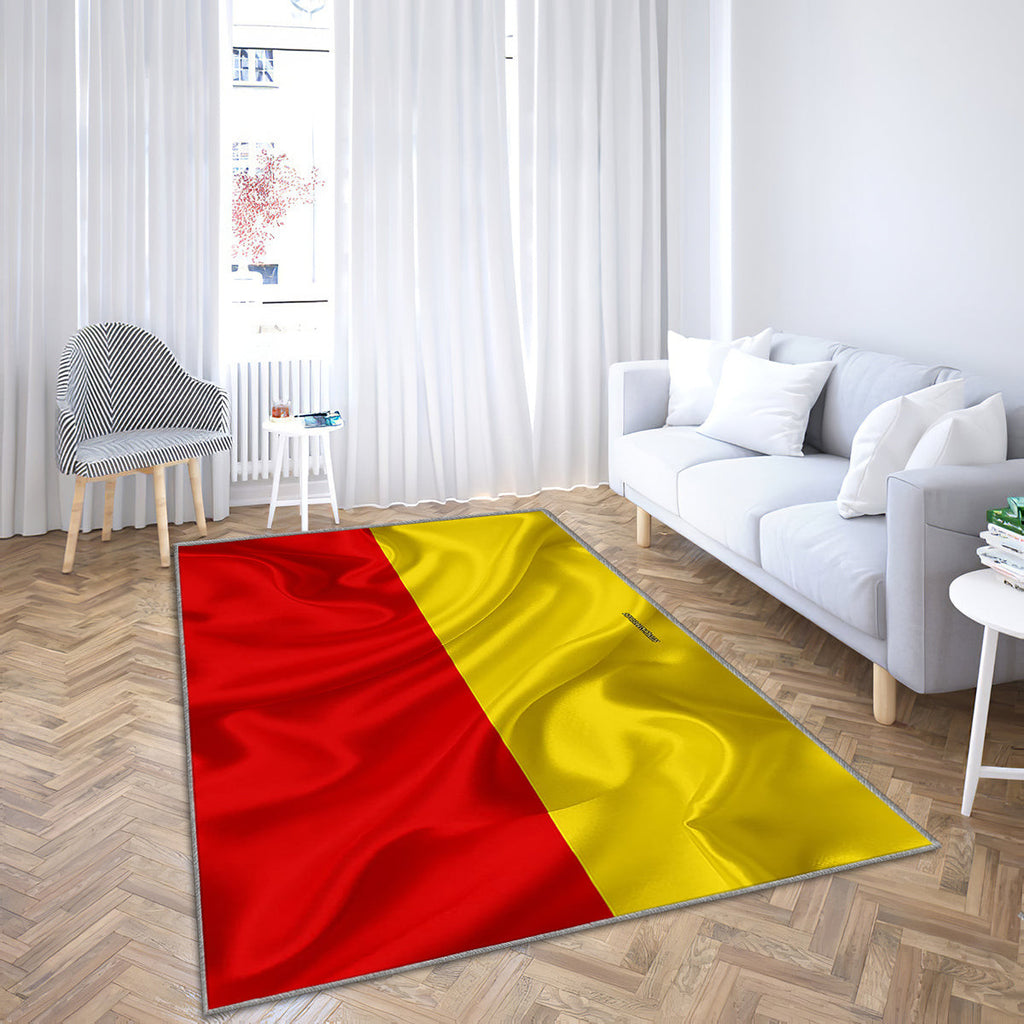 Paderborn Flagge Seidenstruktur Teppich, Teppiche - Seidenfahne Outdoor Teppich, Wohnzimmerteppich, Küchenteppich, Kinderzimmer, Modern
