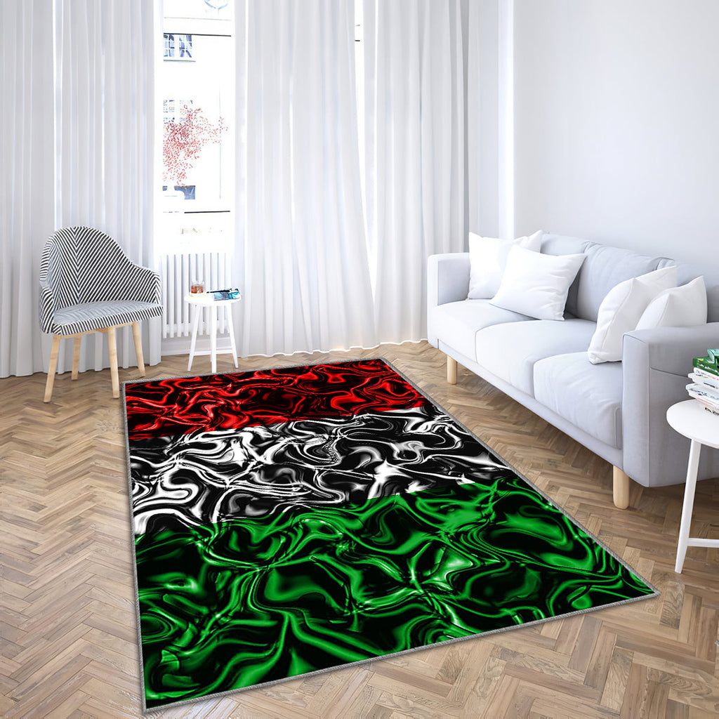 Italienische Flagge Teppich, Teppiche - Abstrakter Rauch Outdoor-Teppich, Wohnzimmerteppich, Küchenteppich, Kinderzimmer, Modern