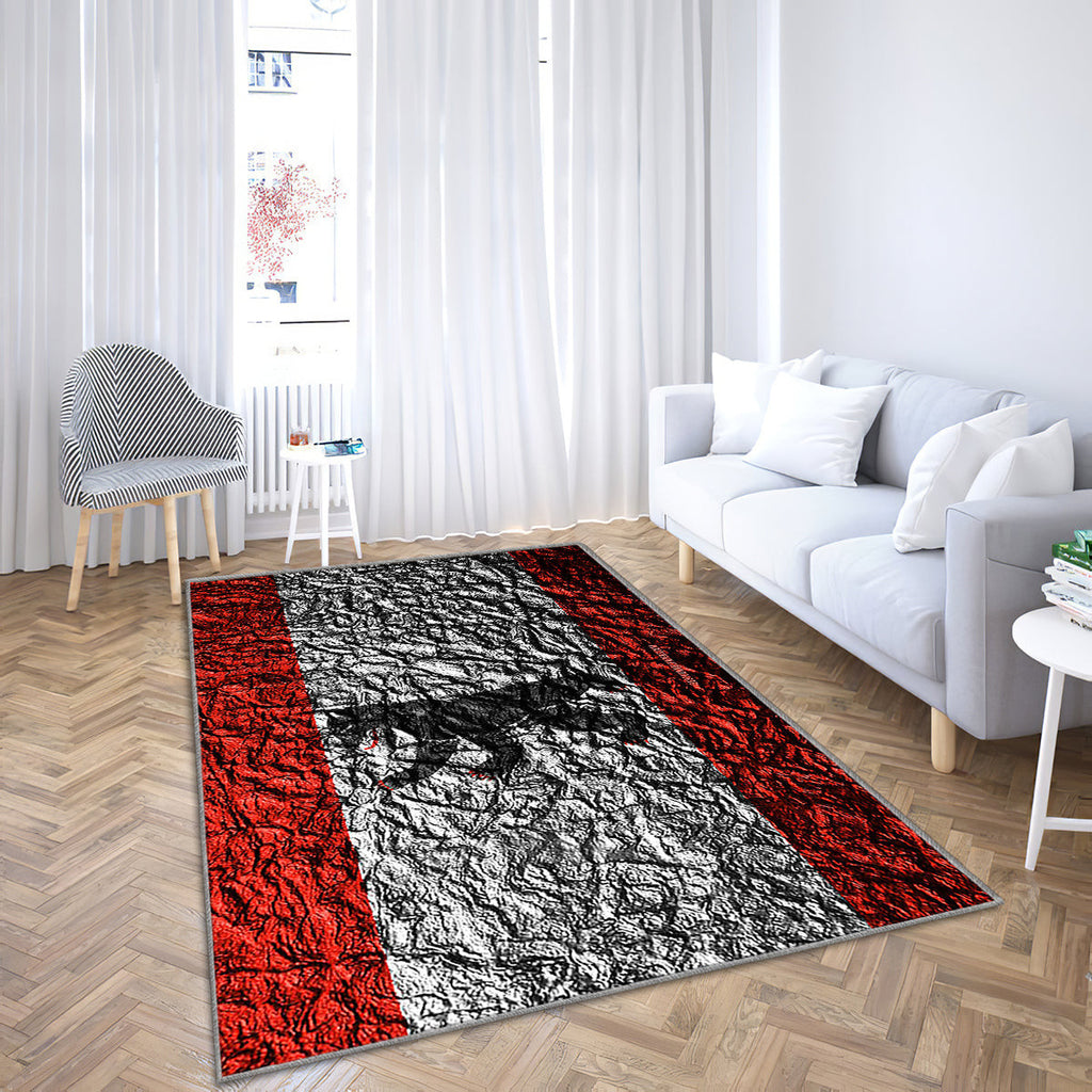 Flag Of Berlin Stone Texture Teppich, Teppiche - Wellen Textur Outdoor Teppich, Teppich Wohnzimmer, Küchenteppich, Kinderzimmer, Modern