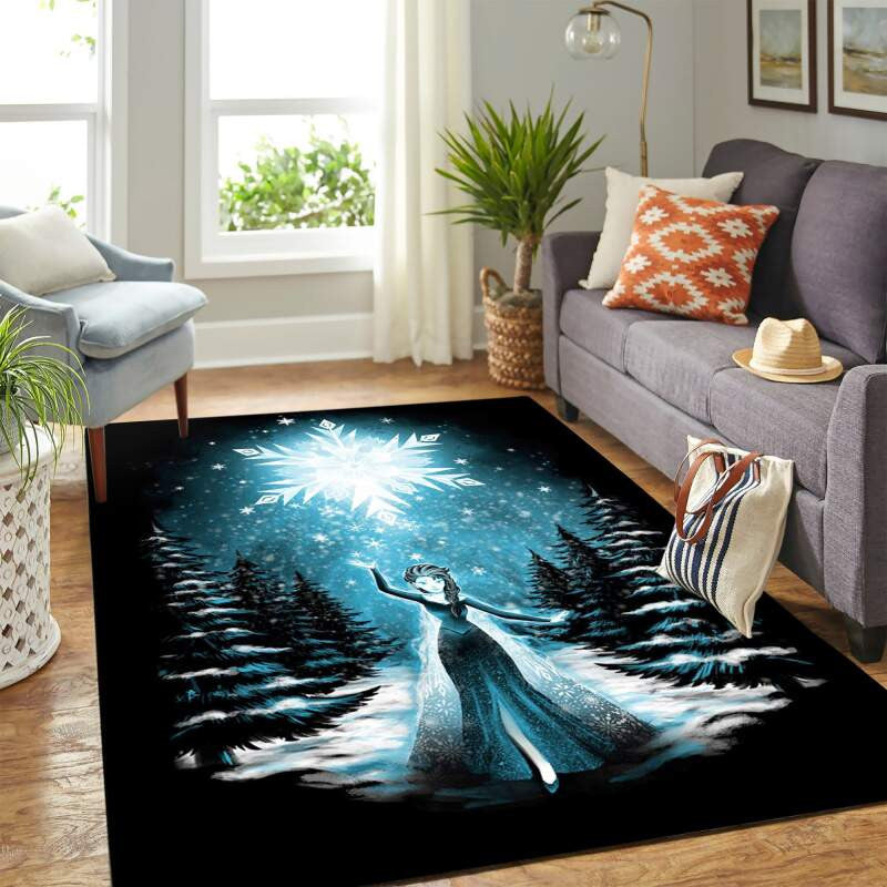 Elsa Frozen Teppich, Teppiche - Outdoor Teppich, Teppich Wohnzimmer, Küchenteppich, Kinderzimmer, Modern
