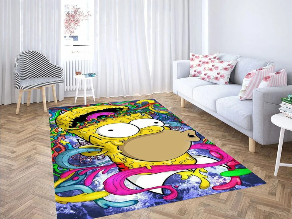 Homer Simpson Tapete E Teppich, Teppiche - Outdoor Teppich, Teppich Wohnzimmer, Küchenteppich, Kinderzimmer, Modern