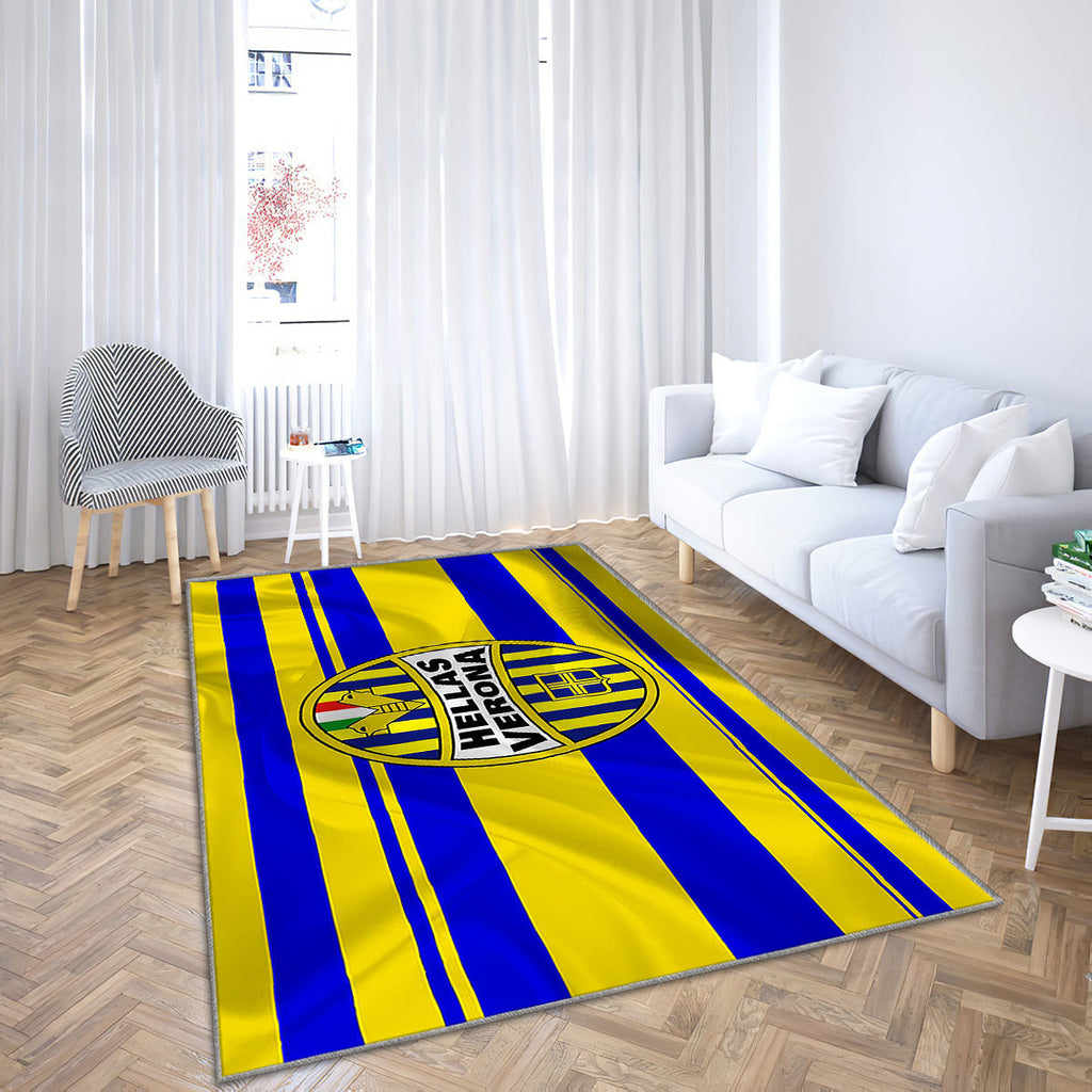 Hellas Verona Teppich, Teppiche - Fußball Outdoor-Teppich, Wohnzimmerteppich, Küchenteppich, Kinderzimmer, Modern