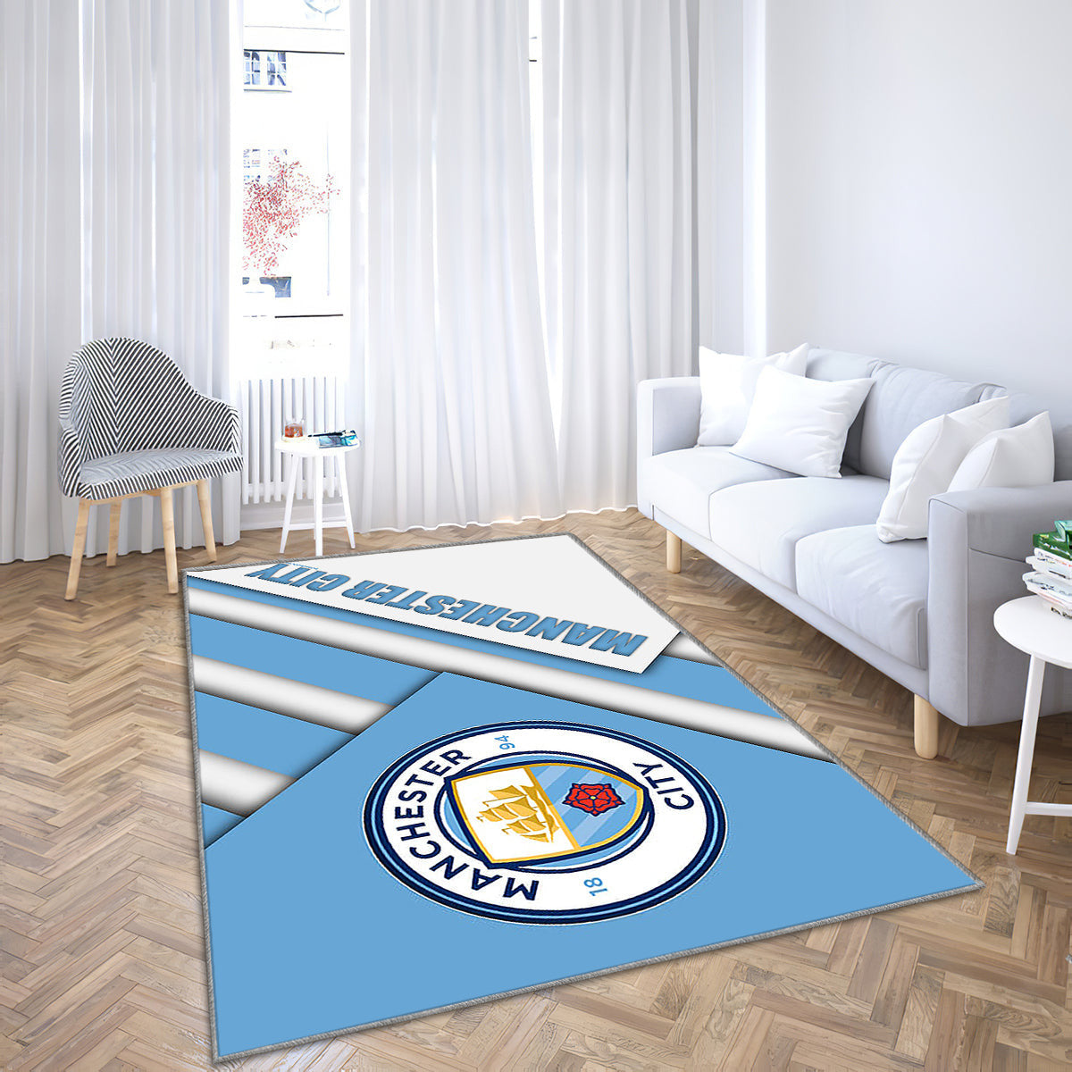 Manchester City Fc Teppich, Teppiche - Logo-Materialdesign Outdoor Teppich, Teppich Wohnzimmer, Küchenteppich, Kinderzimmer, Modern
