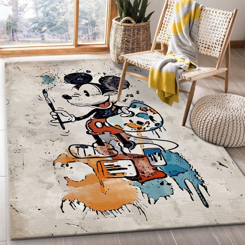 Mickey Mouse Disney 37 Teppich, Teppiche - Outdoor Teppich, Teppich Wohnzimmer, Küchenteppich, Kinderzimmer, Modern
