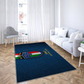 Italy National Football Team Blue Leather Texture Teppich, Teppiche - Neues Logo Outdoor Teppich, Teppich Wohnzimmer, Küchenteppich, Kinderzimmer, Modern