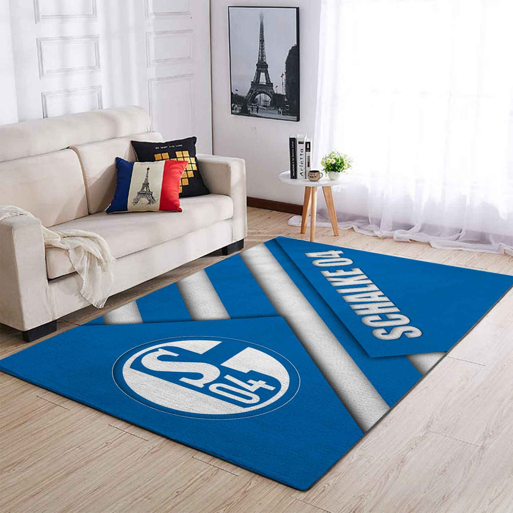 Fc Schalke 04 S0407 Teppich, Teppiche - Outdoor Teppich, Teppich Wohnzimmer, Küchenteppich, Kinderzimmer, Modern
