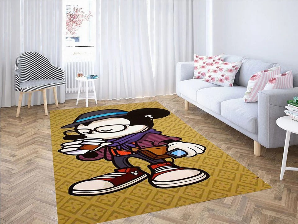 Mickey Mouse E 1 Teppich, Teppiche - Outdoor Teppich, Teppich Wohnzimmer, Küchenteppich, Kinderzimmer, Modern