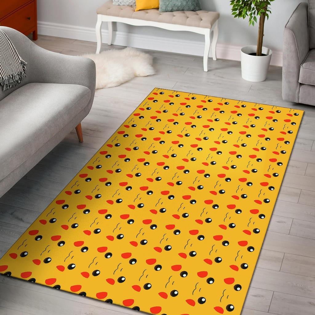 Pikachu Face Pattern Teppich, Teppiche - Outdoor Teppich, Teppich Wohnzimmer, Küchenteppich, Kinderzimmer, Modern