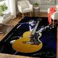 Music Elvis Presley Guitar Music Legends Art Teppich, Teppiche - Outdoor Teppich, Teppich Wohnzimmer, Küchenteppich, Kinderzimmer, Modern