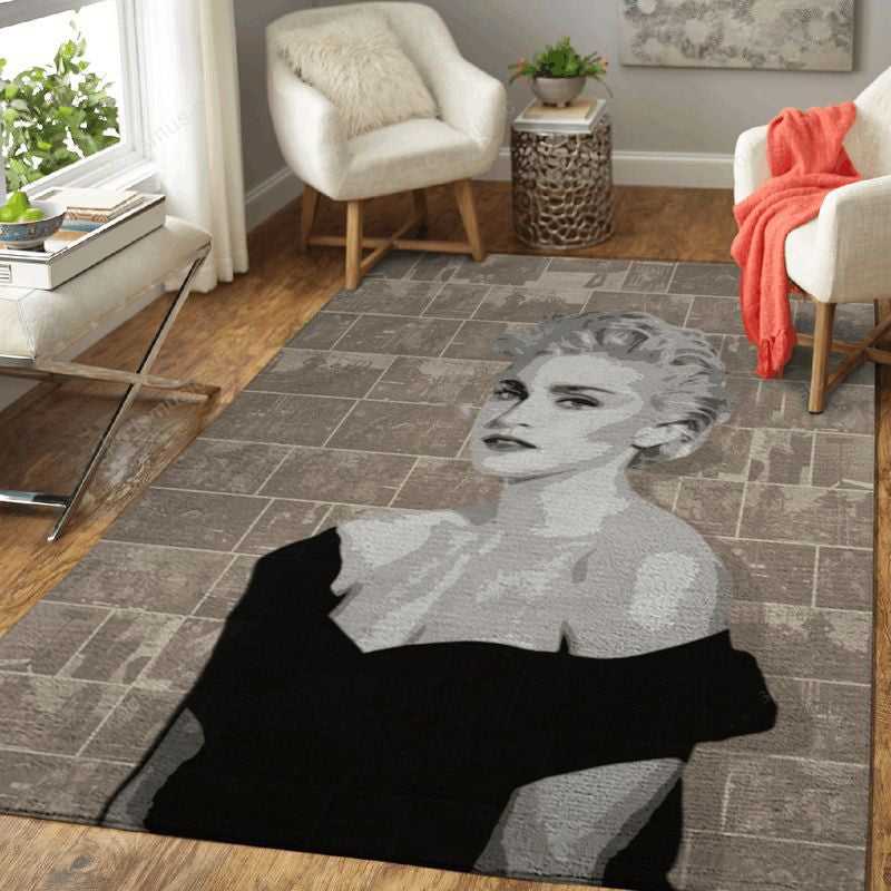 Madonna Pop Music Popart Teppich, Teppiche - Outdoor Teppich, Teppich Wohnzimmer, Küchenteppich, Kinderzimmer, Modern