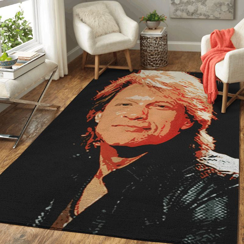 Jon Bon Jovi Band Members Art For Bon Jovi Fans Teppich, Teppiche - Outdoor Teppich, Teppich Wohnzimmer, Küchenteppich, Kinderzimmer, Modern