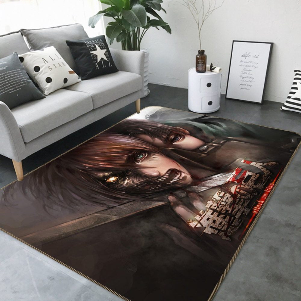 Attack On Titan Anime 36 Teppich, Teppiche - Outdoor Teppich, Teppich Wohnzimmer, Küchenteppich, Kinderzimmer, Modern