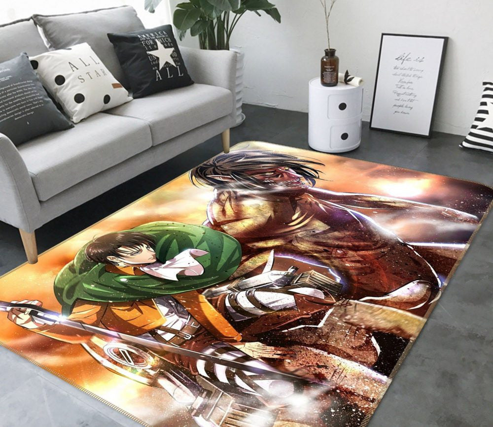 Attack On Titan Anime 52 Teppich, Teppiche - Outdoor Teppich, Teppich Wohnzimmer, Küchenteppich, Kinderzimmer, Modern
