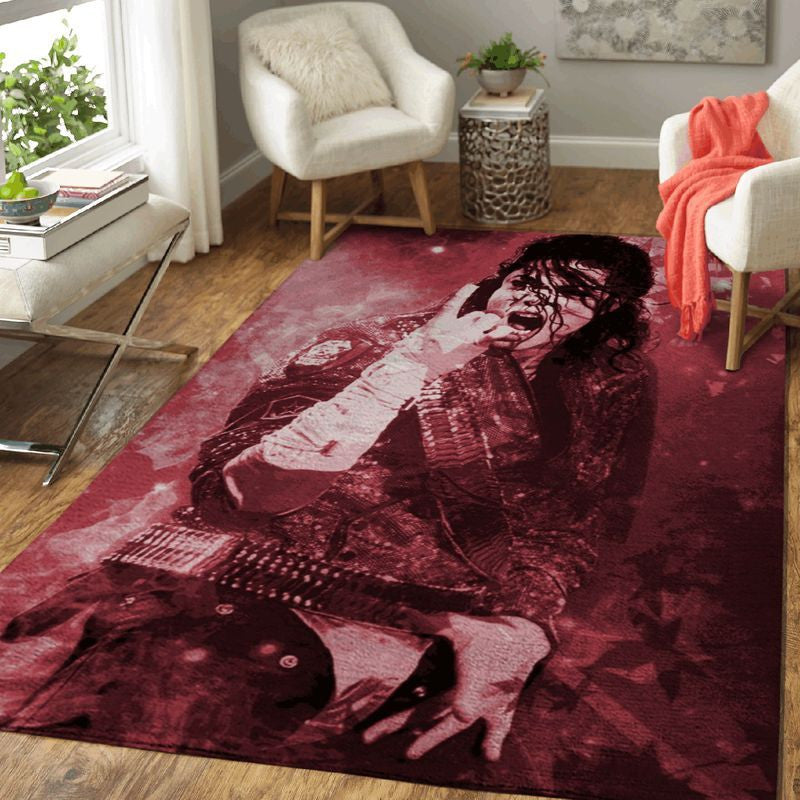 Michael Jackson King Of Pop Art Teppich, Teppiche - Outdoor Teppich, Teppich Wohnzimmer, Küchenteppich, Kinderzimmer, Modern