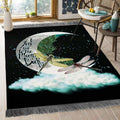 Dragonfly And Moon Floor Overlay Teppich, Teppiche - Outdoor Teppich, Teppich Wohnzimmer, Küchenteppich, Kinderzimmer, Modern