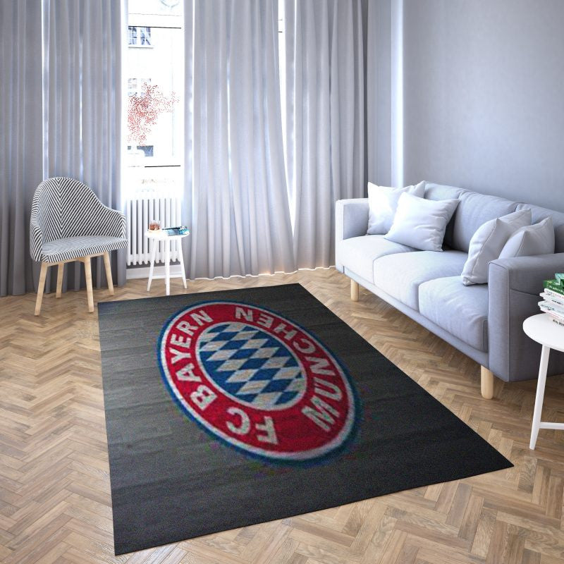 Bayern Fußballverein Grauer Hintergrund Vorleger Von Hoher Qualitt Teppich, Teppiche - Outdoor Teppich, Teppich Wohnzimmer, Küchenteppich, Kinderzimmer, Modern
