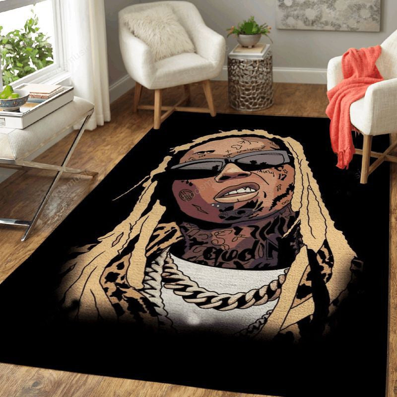 Lil Wayne Music Artists Art Teppich, Teppiche - Outdoor Teppich, Teppich Wohnzimmer, Küchenteppich, Kinderzimmer, Modern