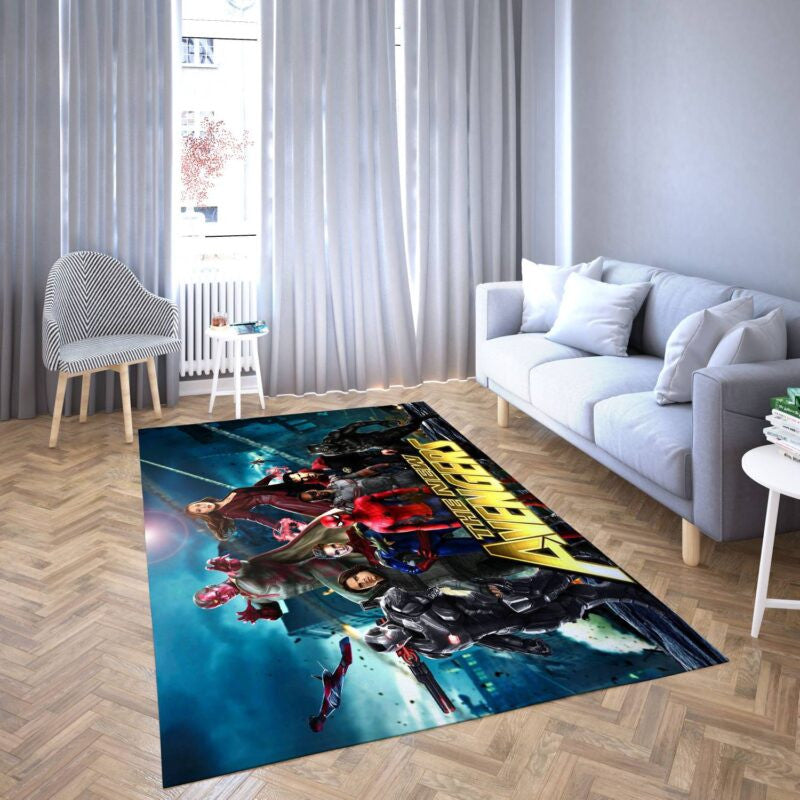 Marvel Avengers Alle Helden 37 Teppich, Teppiche - Outdoor Teppich, Teppich Wohnzimmer, Küchenteppich, Kinderzimmer, Modern