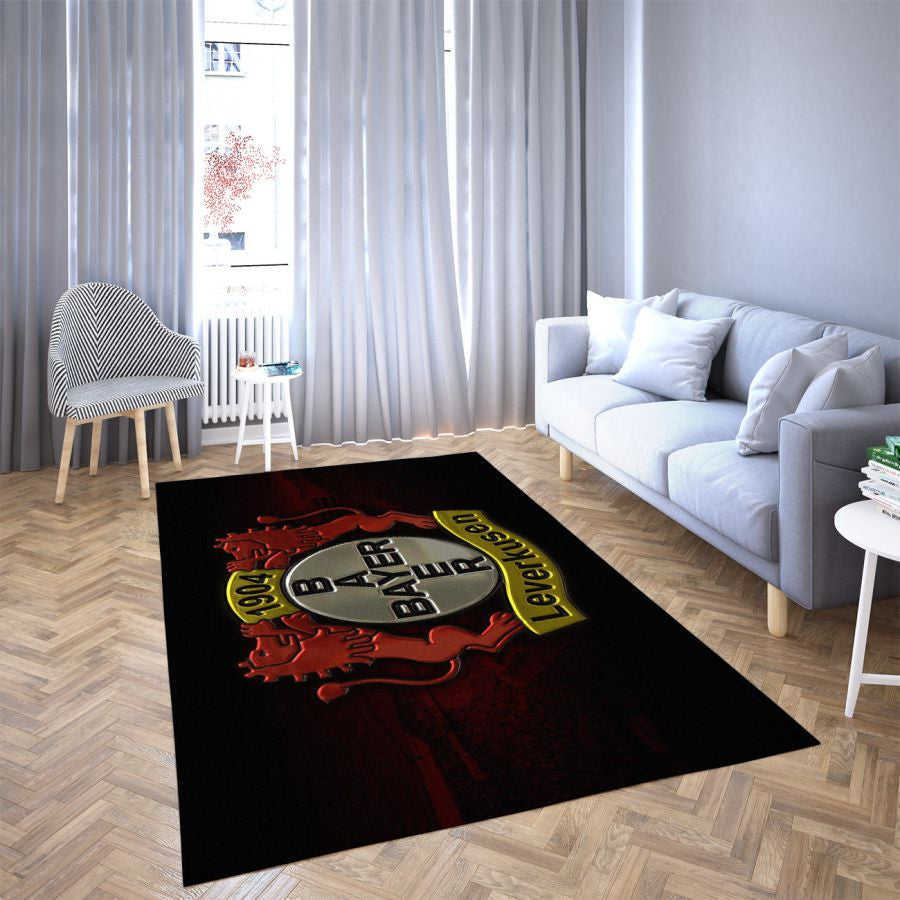 Bayer Leverkusen LieblingsFußballverein 6 Teppich, Teppiche - Outdoor Teppich, Teppich Wohnzimmer, Küchenteppich, Kinderzimmer, Modern