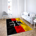 Bundeswehr-Flagge Teppich, Teppiche – Deutschland Outdoor-Teppich, Wohnzimmerteppich, Küchenteppich, Kinderzimmer, Modern