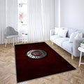 FC St. Pauli Teppich, Teppiche - Rotes Metall Outdoor-Teppich, Wohnzimmerteppich, Küchenteppich, Kinderzimmer, Modern