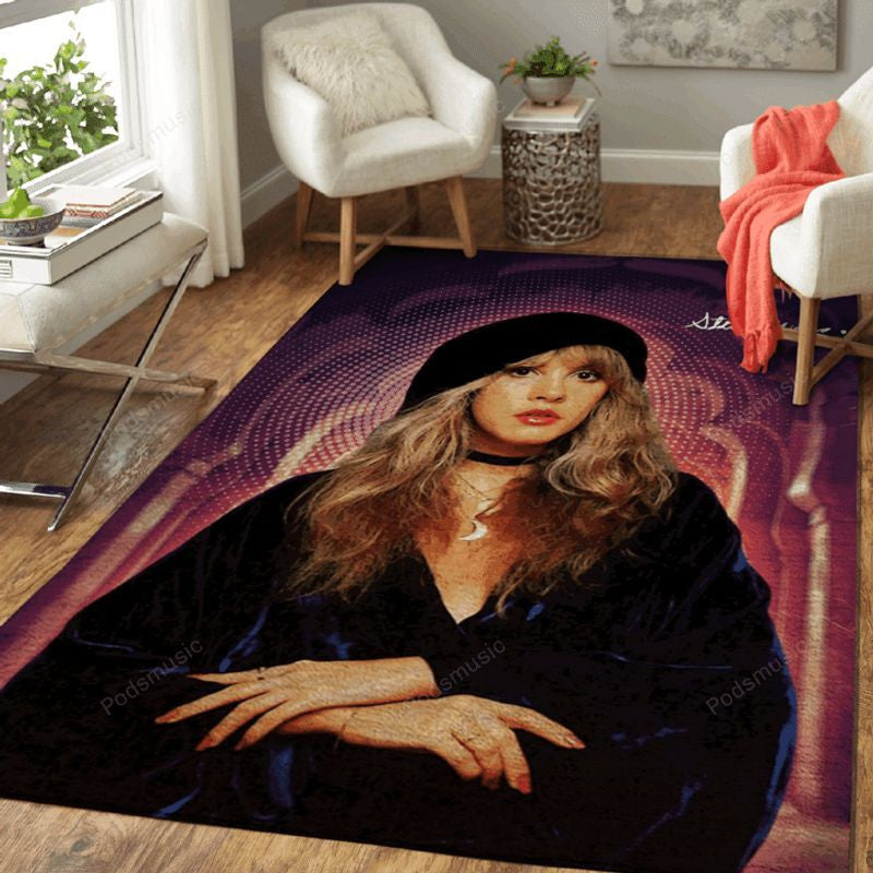 Fleetwood Mac Legend Rock Band Music Stevie Nicks Teppich, Teppiche - Outdoor Teppich, Teppich Wohnzimmer, Küchenteppich, Kinderzimmer, Modern
